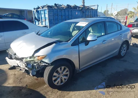2012 Honda Civic Lx from USA, damaged, VIN 19XFB2F56CE382761
